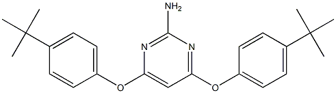 4,6-bis[4-(tert-butyl)phenoxy]-2-pyrimidinamine Structure