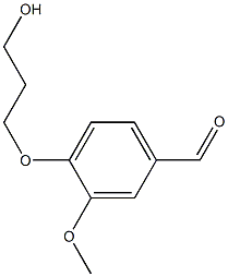 4-(3-hydroxypropoxy)-3-methoxybenzaldehyde,,结构式