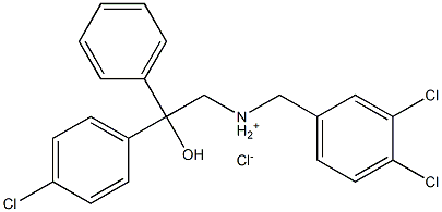 2-(4-chlorophenyl)-N-(3,4-dichlorobenzyl)-2-hydroxy-2-phenyl-1-ethanaminium chloride