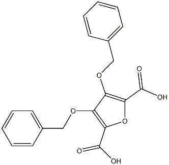 3,4-di(benzyloxy)furan-2,5-dicarboxylic acid,,结构式