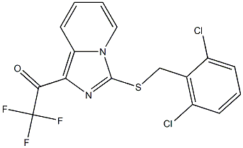 1-{3-[(2,6-dichlorobenzyl)thio]imidazo[1,5-a]pyridin-1-yl}-2,2,2-trifluoroethan-1-one,,结构式