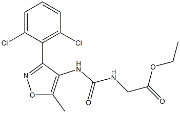 ethyl 2-[({[3-(2,6-dichlorophenyl)-5-methylisoxazol-4-yl]amino}carbonyl)amino]acetate