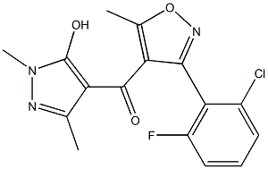 [3-(2-chloro-6-fluorophenyl)-5-methylisoxazol-4-yl](5-hydroxy-1,3-dimethyl- 1H-pyrazol-4-yl)methanone|
