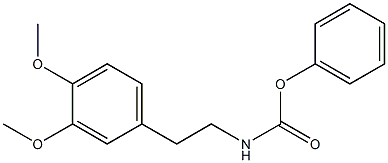 phenyl N-(3,4-dimethoxyphenethyl)carbamate Struktur