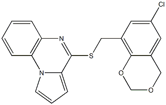  4-{[(6-chloro-4H-1,3-benzodioxin-8-yl)methyl]thio}pyrrolo[1,2-a]quinoxaline