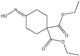 diethyl 4-hydroxyiminocyclohexane-1,1-dicarboxylate Struktur