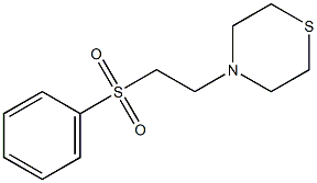 4-[2-(phenylsulfonyl)ethyl]thiomorpholine,,结构式