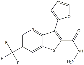 3-(2-furyl)-6-(trifluoromethyl)thieno[3,2-b]pyridine-2-carbohydrazide