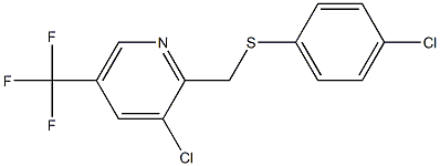 3-chloro-2-{[(4-chlorophenyl)thio]methyl}-5-(trifluoromethyl)pyridine|