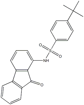  4-(tert-butyl)-N-(9-oxo-9H-fluoren-1-yl)benzenesulfonamide