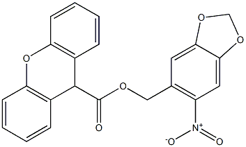 (6-nitro-1,3-benzodioxol-5-yl)methyl 9H-xanthene-9-carboxylate