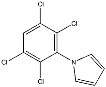 1-(2,3,5,6-tetrachlorophenyl)-1H-pyrrole 化学構造式