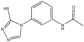 N-[3-(3-mercapto-4H-1,2,4-triazol-4-yl)phenyl]acetamide,,结构式