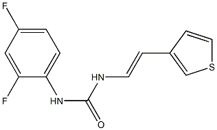 N-(2,4-difluorophenyl)-N'-[2-(3-thienyl)vinyl]urea