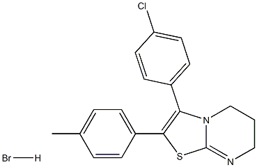  3-(4-chlorophenyl)-2-(4-methylphenyl)-6,7-dihydro-5H-pyrimido[2,1-b][1,3]th iazole hydrobromide