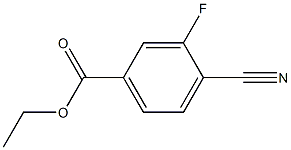 ethyl 4-cyano-3-fluorobenzenecarboxylate Struktur