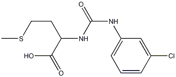  2-{[(3-chloroanilino)carbonyl]amino}-4-(methylthio)butanoic acid