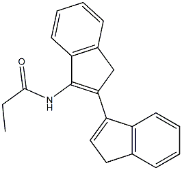 N-(2-(1H-inden-3-yl)-1H-inden-3-yl)propanamide,,结构式