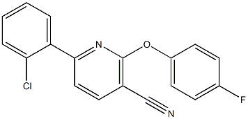 6-(2-chlorophenyl)-2-(4-fluorophenoxy)nicotinonitrile|