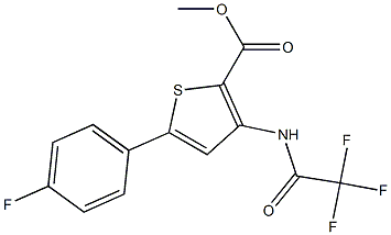 methyl 5-(4-fluorophenyl)-3-[(2,2,2-trifluoroacetyl)amino]thiophene-2-carboxylate