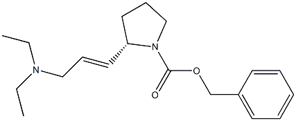 benzyl (2S)-2-[(E)-3-(diethylamino)-1-propenyl]tetrahydro-1H-pyrrole-1-carboxylate Structure