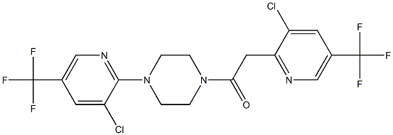  2-[3-chloro-5-(trifluoromethyl)-2-pyridinyl]-1-{4-[3-chloro-5-(trifluoromethyl)-2-pyridinyl]piperazino}-1-ethanone