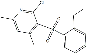 2-chloro-3-[(2-ethylphenyl)sulfonyl]-4,6-dimethylpyridine