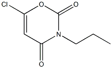 6-chloro-3-propyl-3,4-dihydro-2H-1,3-oxazine-2,4-dione Structure