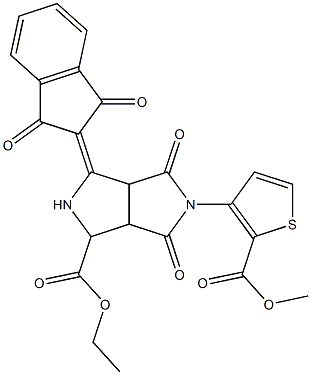 ethyl 3-(1,3-dioxo-1,3-dihydro-2H-inden-2-yliden)-5-[2-(methoxycarbonyl)-3-thienyl]-4,6-dioxooctahydropyrrolo[3,4-c]pyrrole-1-carboxylate