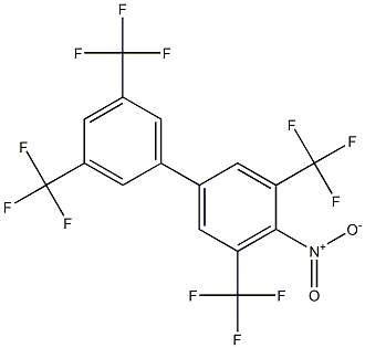 4-nitro-3,3',5,5'-tetrakis(trifluoromethyl)-1,1'-biphenyl 化学構造式
