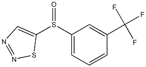 5-{[3-(trifluoromethyl)phenyl]sulfinyl}-1,2,3-thiadiazole 化学構造式