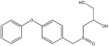 3-[(4-phenoxybenzyl)sulfinyl]-1,2-propanediol 结构式