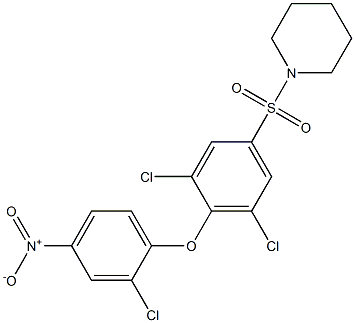 1-{[3,5-dichloro-4-(2-chloro-4-nitrophenoxy)phenyl]sulfonyl}piperidine