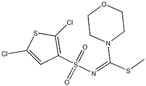 N3-[(methylthio)(morpholino)methylidene]-2,5-dichlorothiophene-3-sulfonamid e