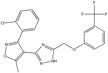  3-[3-(2-chlorophenyl)-5-methyl-4-isoxazolyl]-5-{[3-(trifluoromethyl)phenoxy]methyl}-1H-1,2,4-triazole