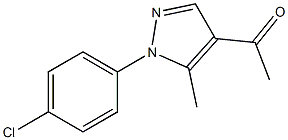 1-[1-(4-chlorophenyl)-5-methyl-1H-pyrazol-4-yl]ethan-1-one,,结构式