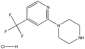 1-(4-Trifluoromethylpyrid-2-yl)piperazine HCl 化学構造式