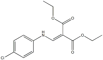 diethyl 2-[(4-chloroanilino)methylidene]malonate 化学構造式