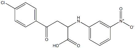 4-(4-chlorophenyl)-2-(3-nitroanilino)-4-oxobutanoic acid Structure
