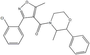 [3-(2-chlorophenyl)-5-methylisoxazol-4-yl](3-methyl-2-phenylmorpholino)methanone