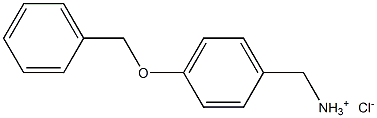 [4-(benzyloxy)phenyl]methanaminium chloride Struktur