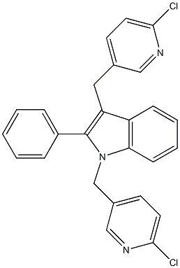 1,3-bis[(6-chloro-3-pyridinyl)methyl]-2-phenyl-1H-indole