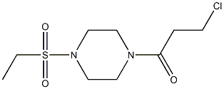 3-chloro-1-[4-(ethylsulfonyl)piperazino]-1-propanone