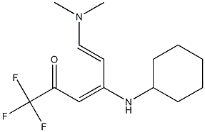  (3E,5E)-4-(cyclohexylamino)-6-(dimethylamino)-1,1,1-trifluoro-3,5-hexadien-2-one