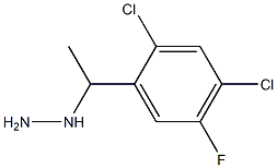1-(1-(2,4-dichloro-5-fluorophenyl)ethyl)hydrazine,,结构式