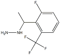1-(1-(2-fluoro-6-(trifluoromethyl)phenyl)ethyl)hydrazine Struktur