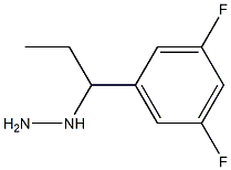 1-(1-(3,5-difluorophenyl)propyl)hydrazine Structure