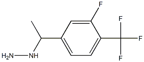 1-(1-(3-fluoro-4-(trifluoromethyl)phenyl)ethyl)hydrazine Structure