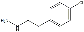 1-(1-(4-chlorophenyl)propan-2-yl)hydrazine,,结构式