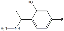 1-(1-(4-fluoro-2-hydroxyphenyl)ethyl)hydrazine Struktur